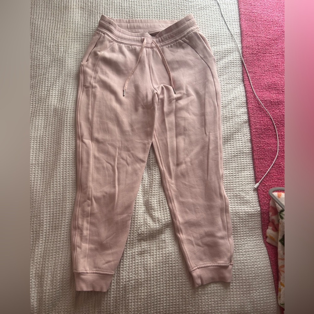 Light Pink Lululemon Scuba Joggers